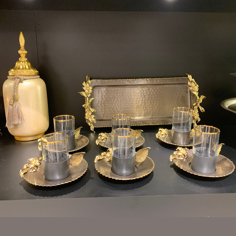 Fayrouz Tea Cups with Spoons - Selective home decor