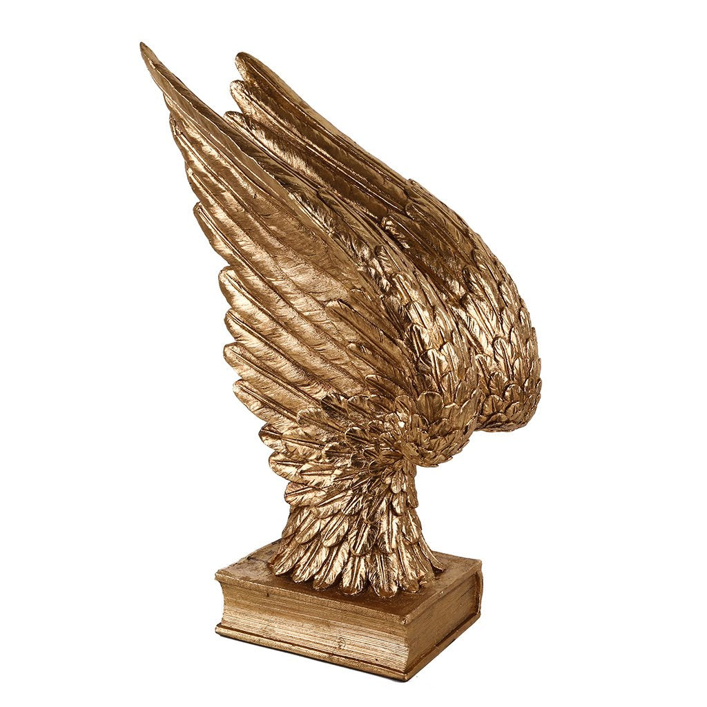 The Golden Wings Sculpture - Selective home decor