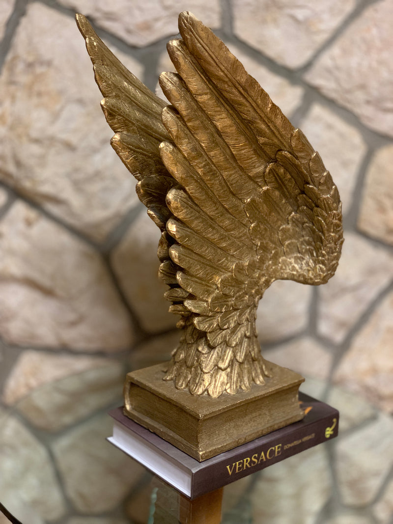 The Golden Wings Sculpture - Selective home decor