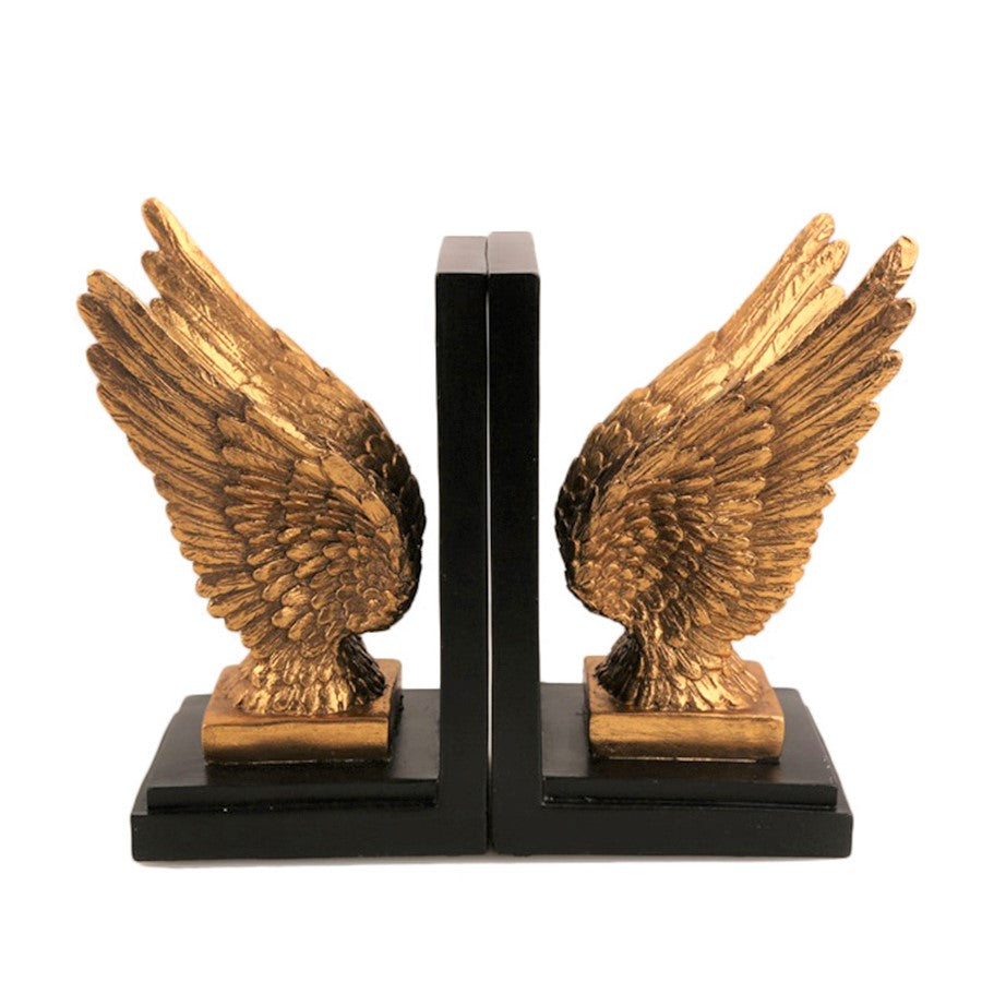 The Golden Wings Bookends - Selective home decor