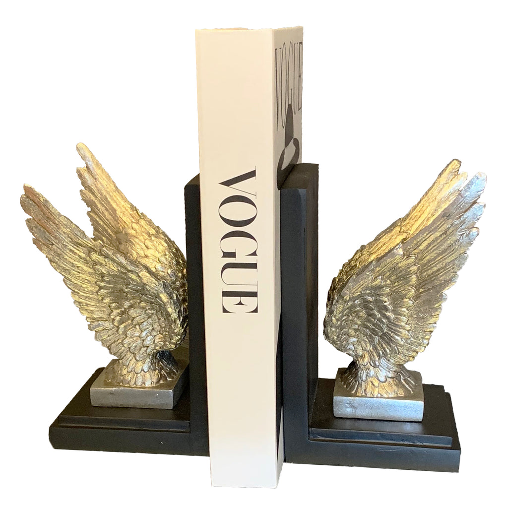 The Silver Wings Bookends - Selective home decor