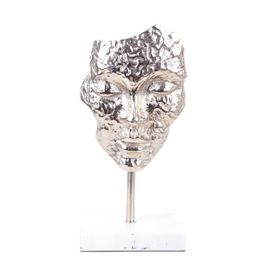 Johan Marbled Mask Sculpture - Selective home decor