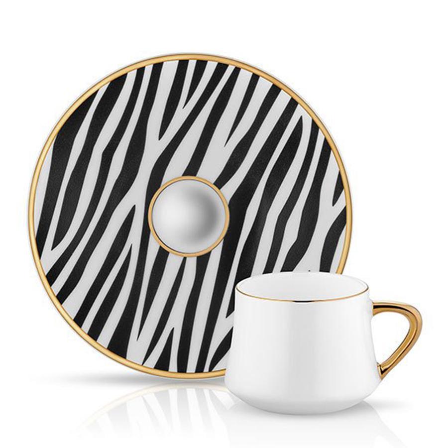 Sufi Zebra Coffee Cups, Set of 6 - Selective home decor