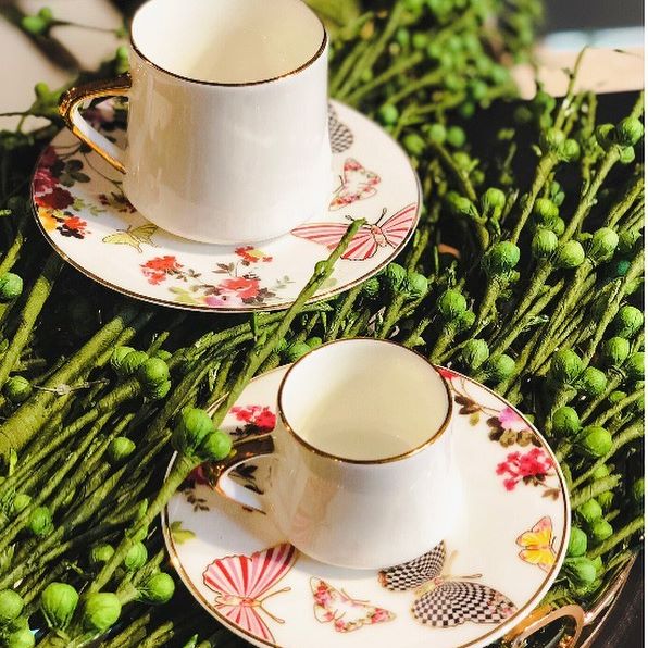 Dervish Mariposa Coffee Cups, Set of 6 - Selective home decor