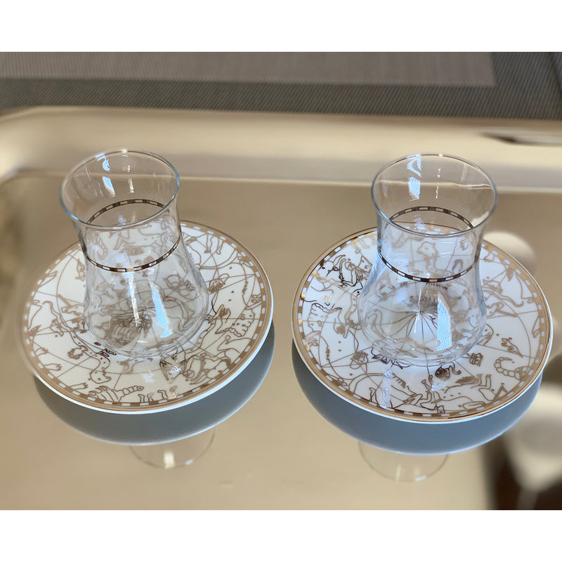 Dervish Irismano Platinum Tea Cups, Set of 6 - Selective home decor