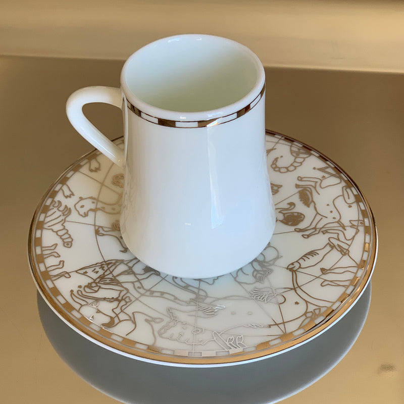 Sufi Irismano Platinum Caffe Lungo Cups, Set of 6 - Selective home decor