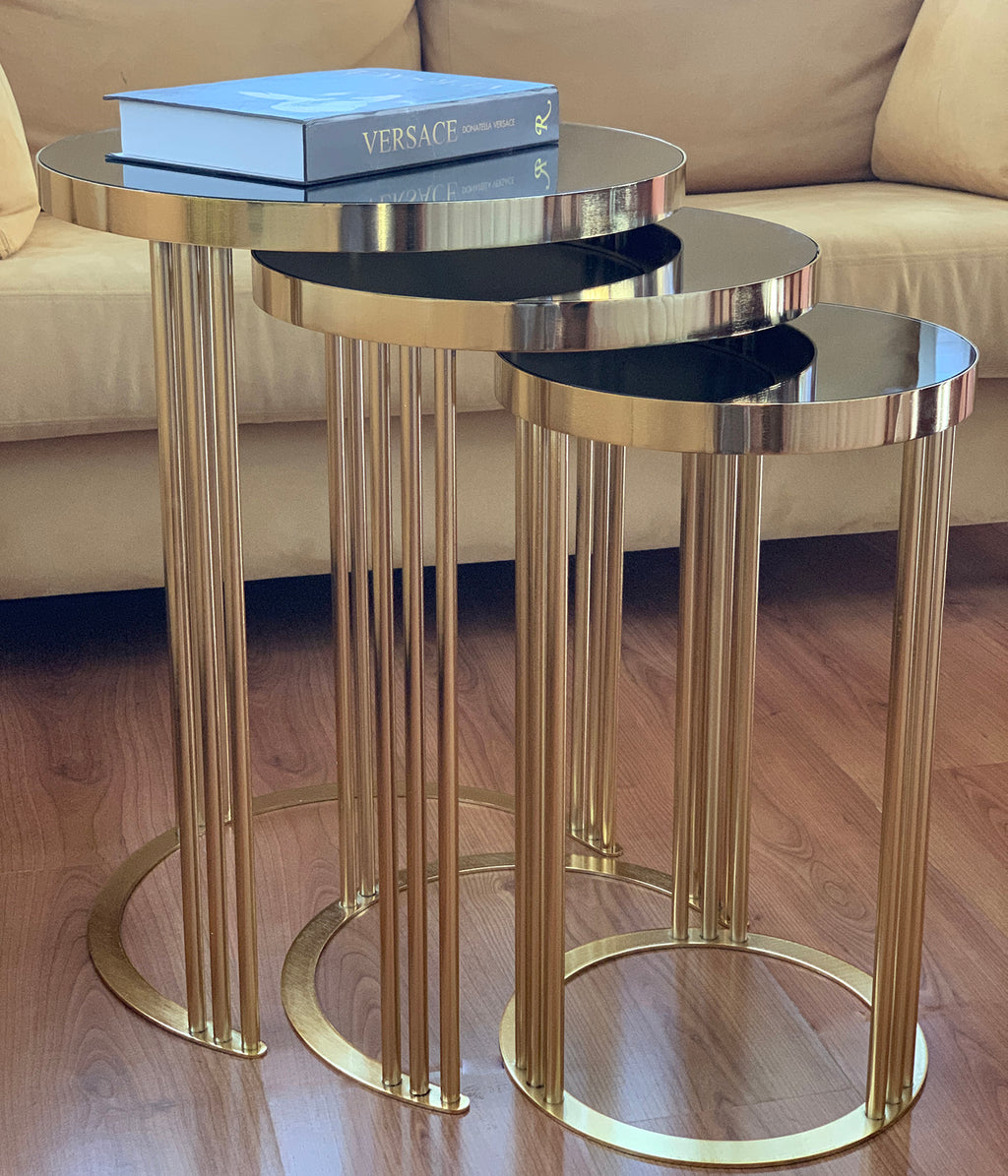Gold Finish Coffee Table - Selective home decor