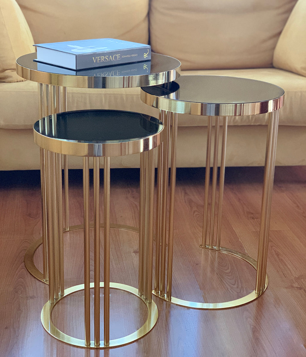 Gold Finish Coffee Table - Selective home decor