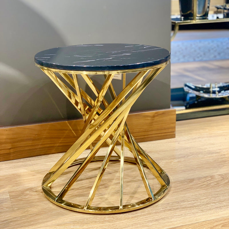 Twisted G Titanium Side Table - Selective home decor