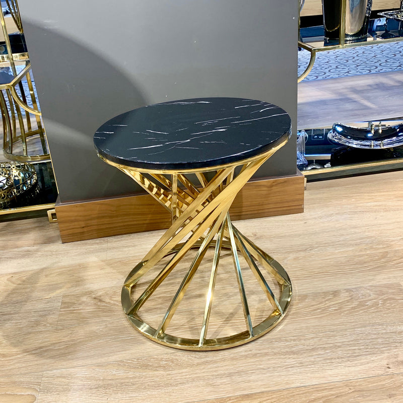 Twisted G Titanium Side Table - Selective home decor