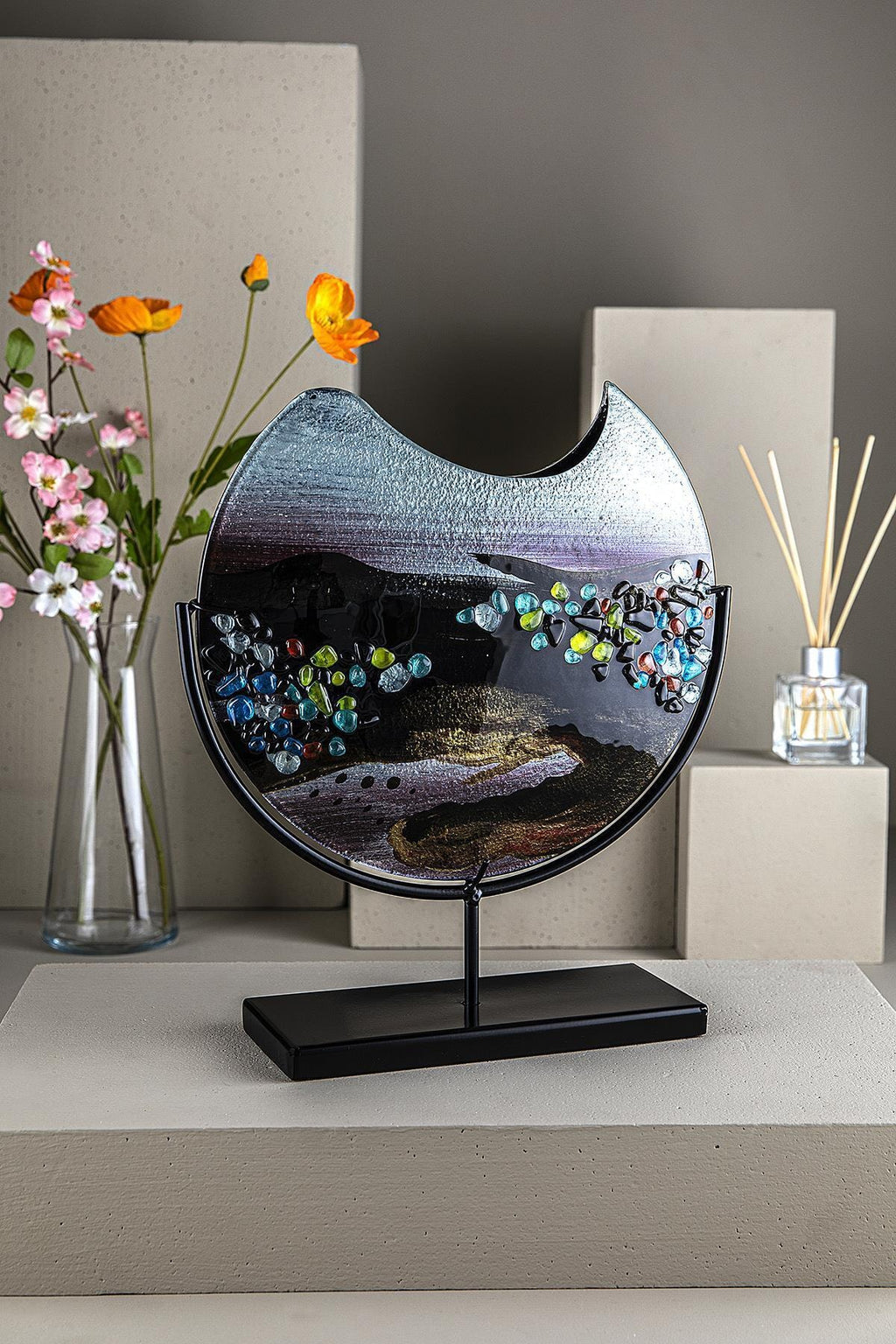 Horizon Decorative Round Vase