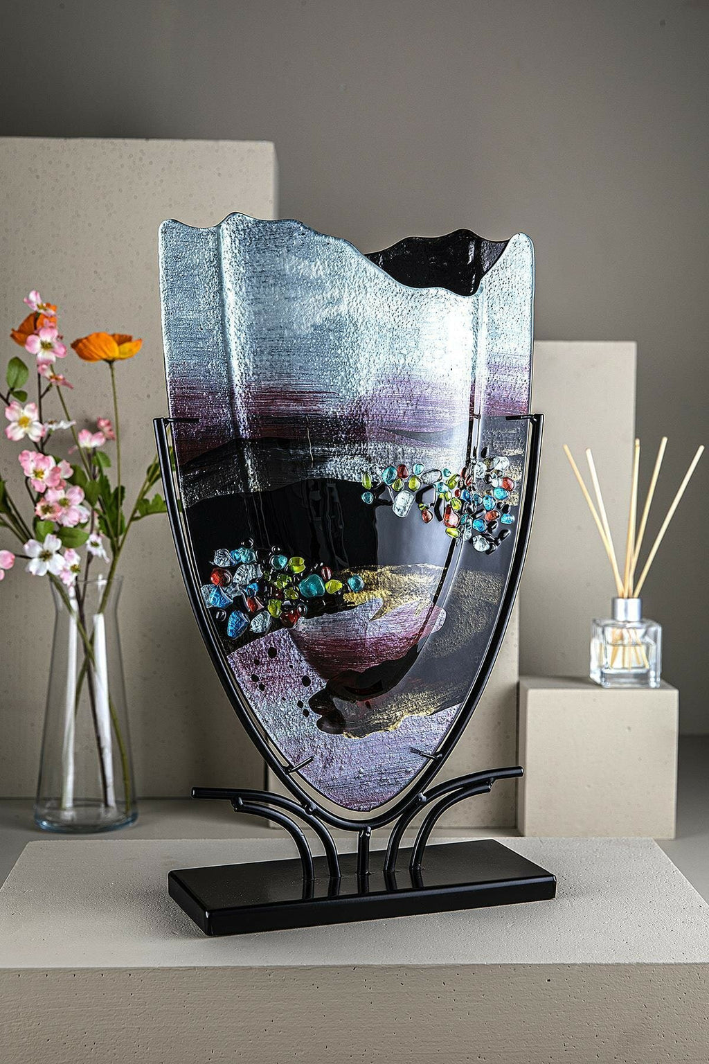 Horizon Decorative Triangle  Vase