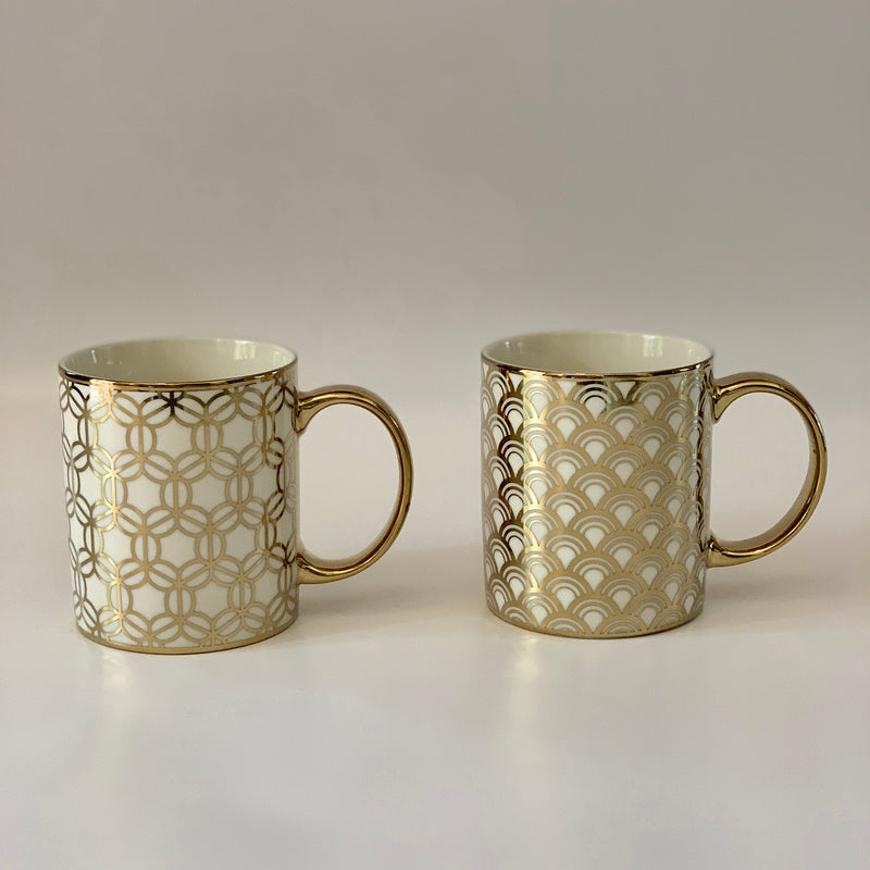 Royal Gold Ayden Mug, Set of 2
