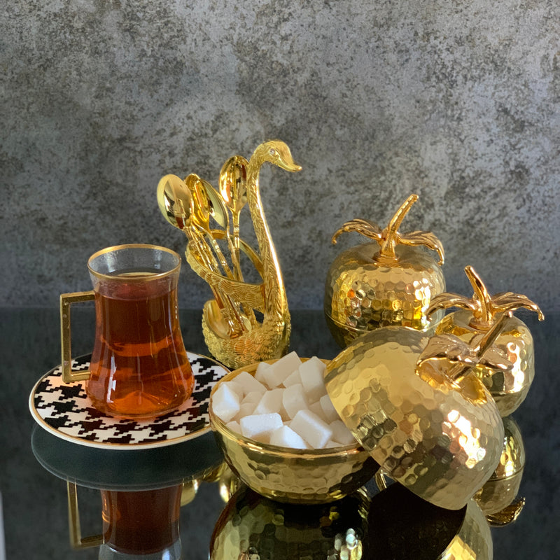 Gold Swan Tea Spoons holder