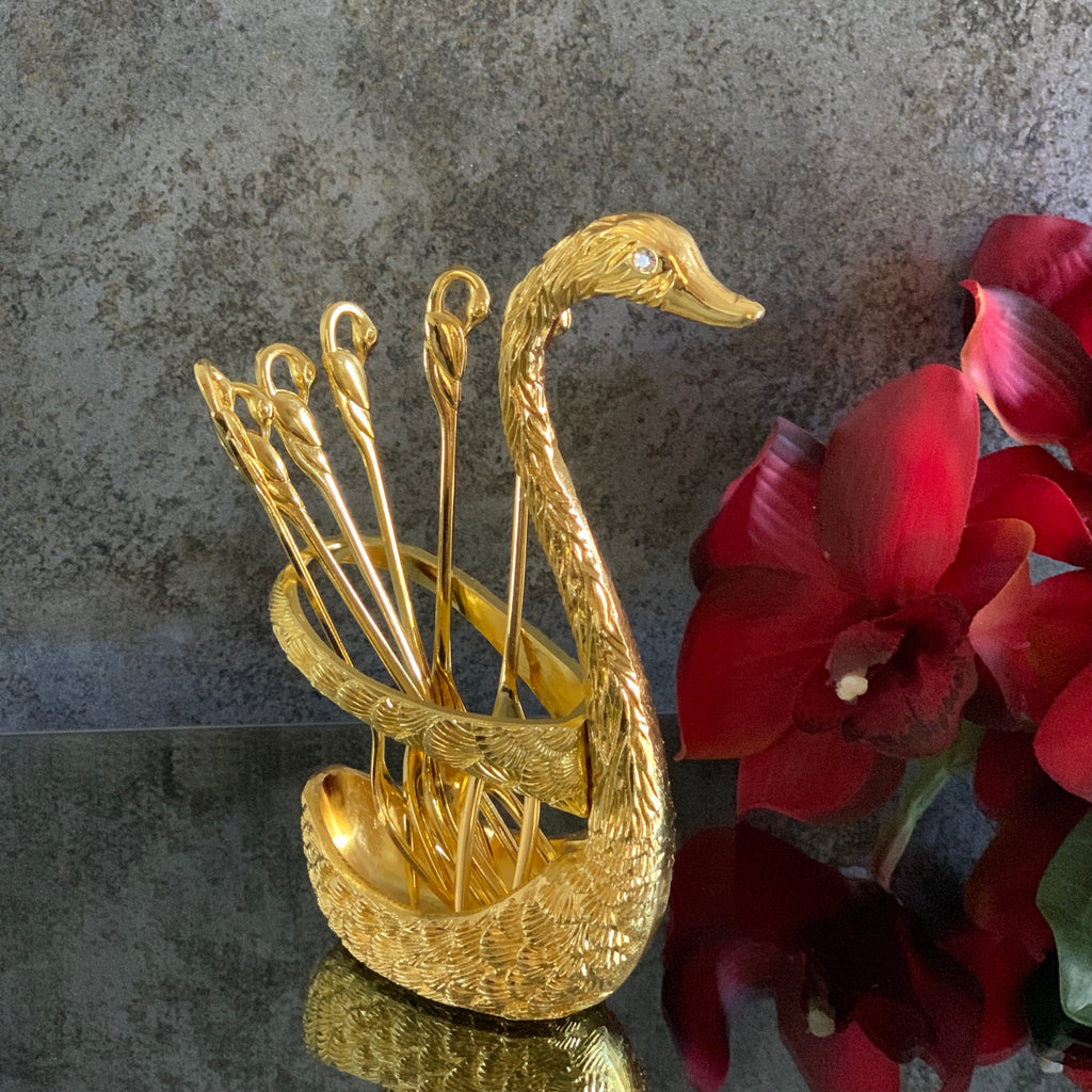 Gold Swan Fork holder