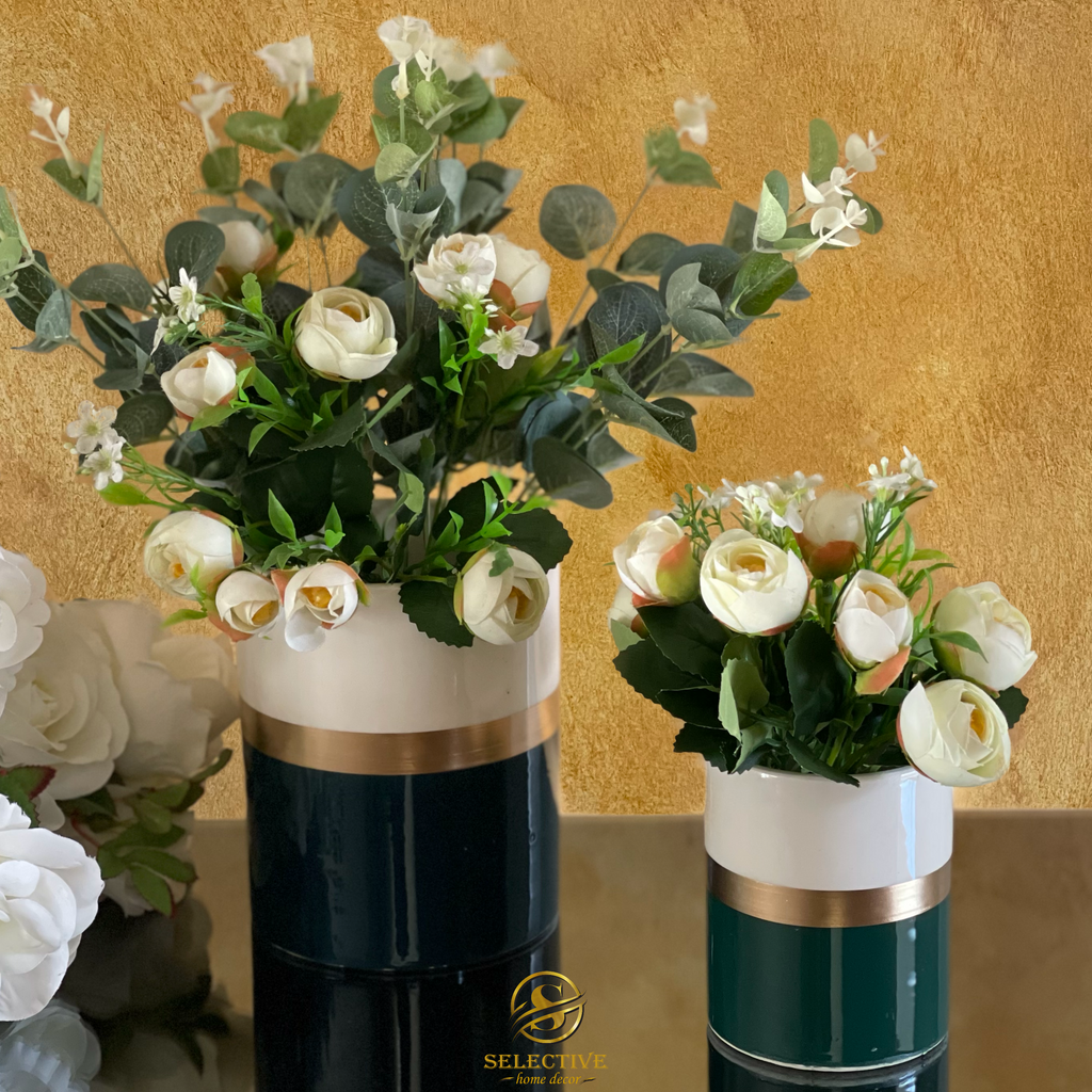 Royal Green Agacia Flower Pots Set of 2