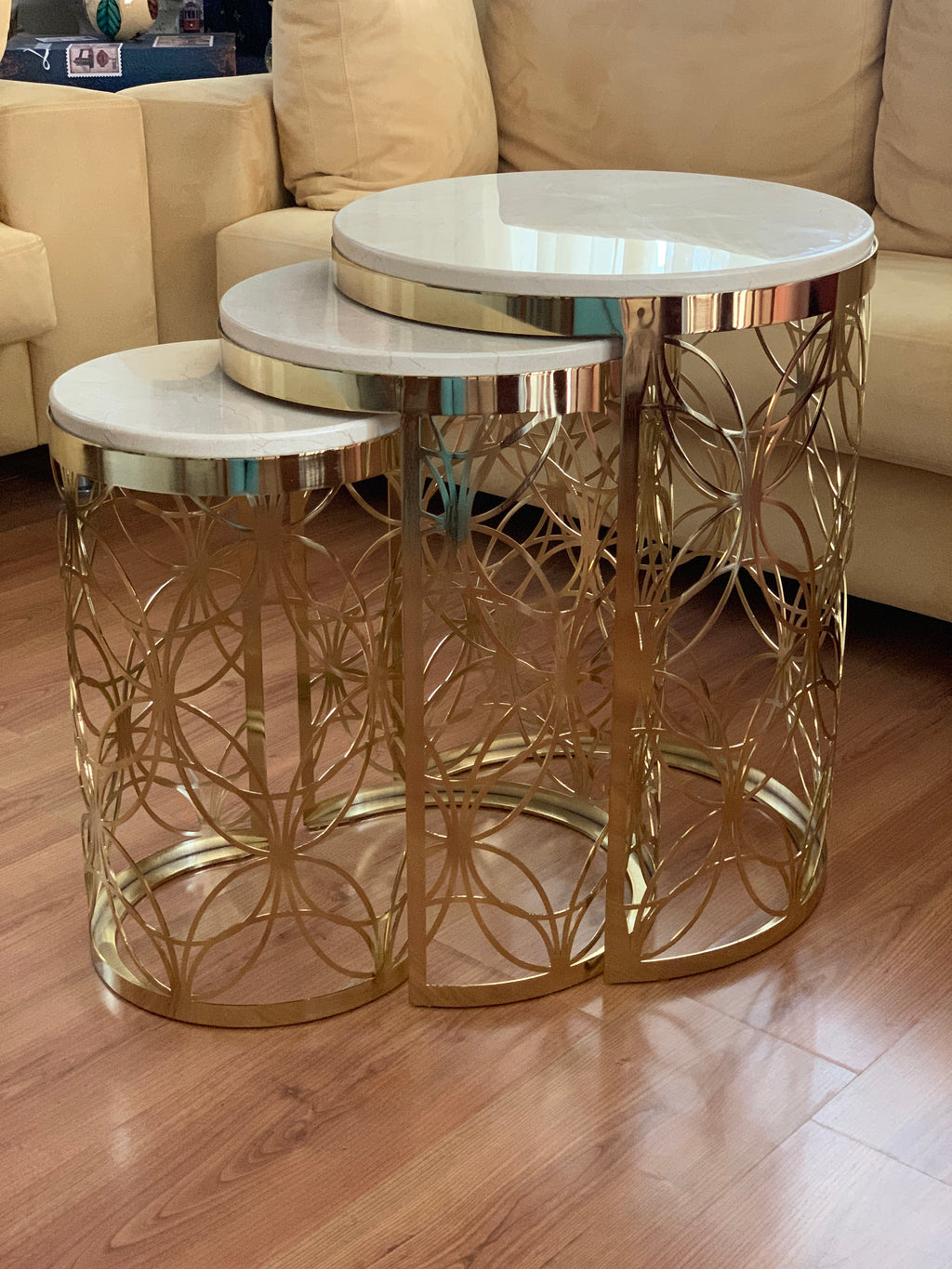 Luxury Butterfly Design Gold Coffee Table - Selective home decor