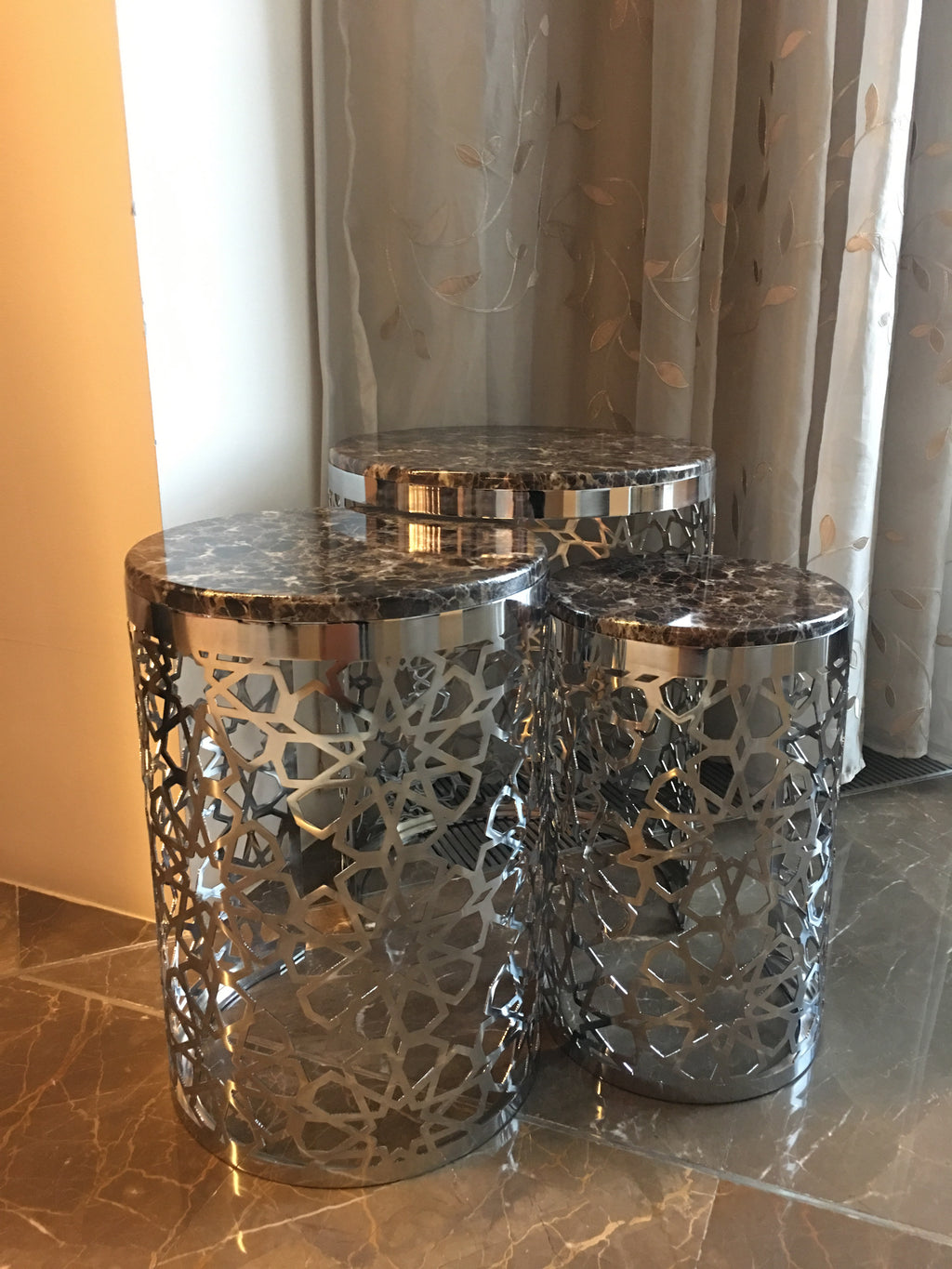 Luxury Star Design Silver Coffee Table - Selective home decor