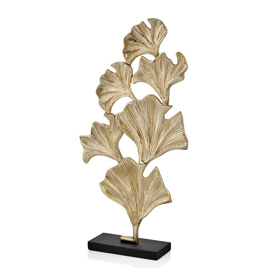 Ginkgo Agaci Golden Leaves Sculpture - Selective home decor