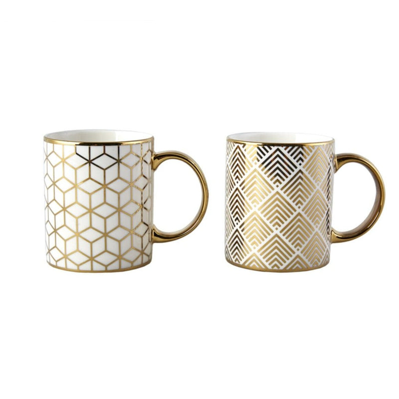 Royal Gold Nixon Mug, Set of 2