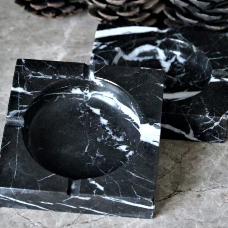 Alexander Black Marble Ashtray 2