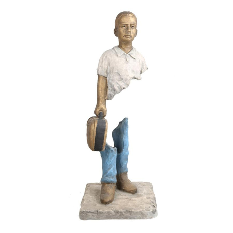 The Blue Hollow Man Sculpture - Selective home decor