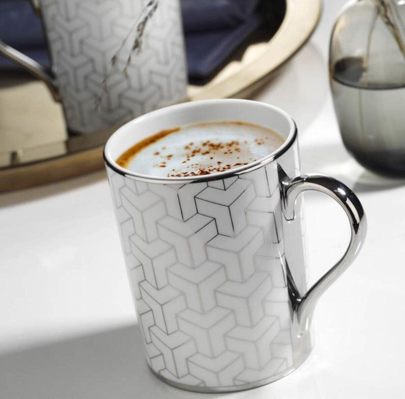 Royal Platinum Tia Mugs, Set of 2