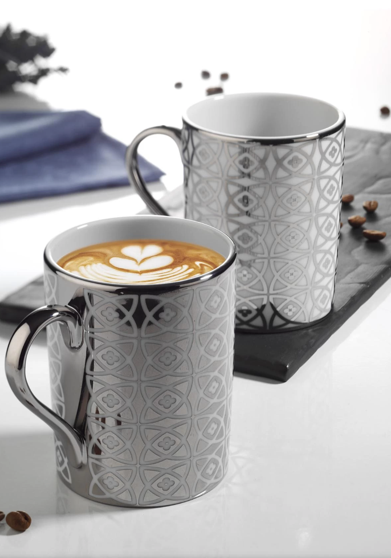 Royal Platinum Mia Mugs, Set of 2