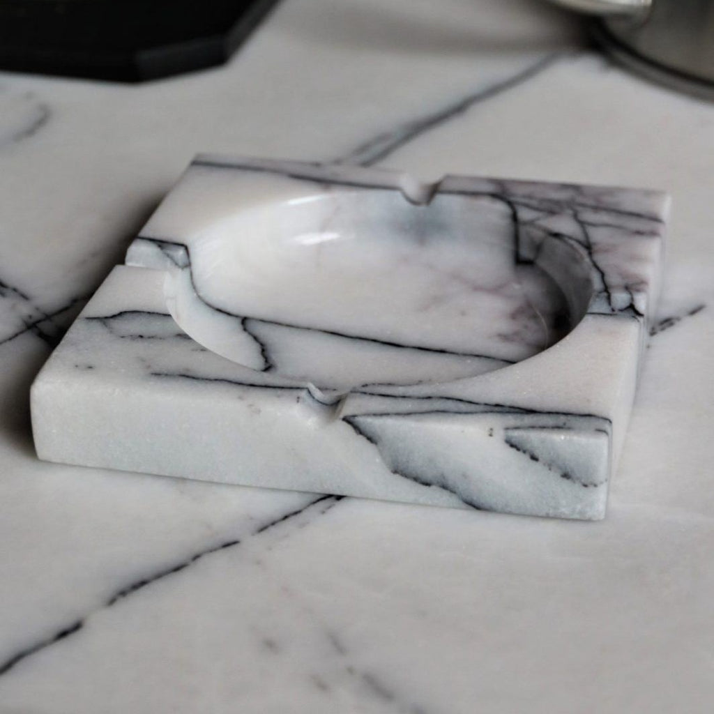 Alexander White Marble Ashtray